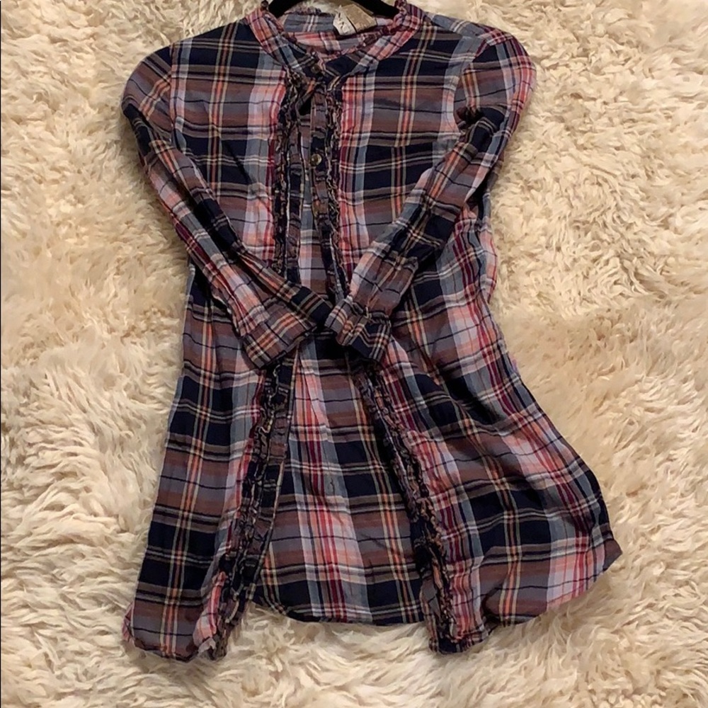 COPY - BKE plaid shirt size extra small